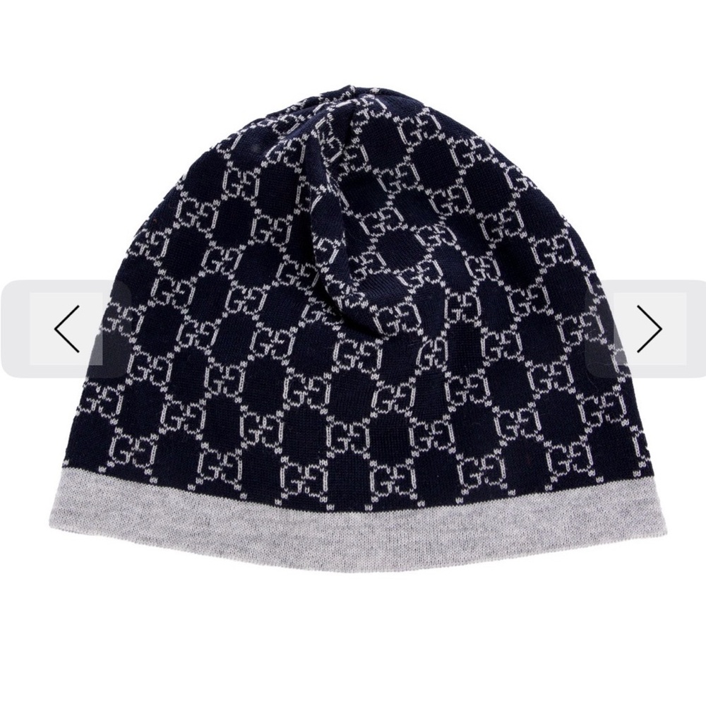 Gucci Blue and Gray Beanie - Picture 2 of 5